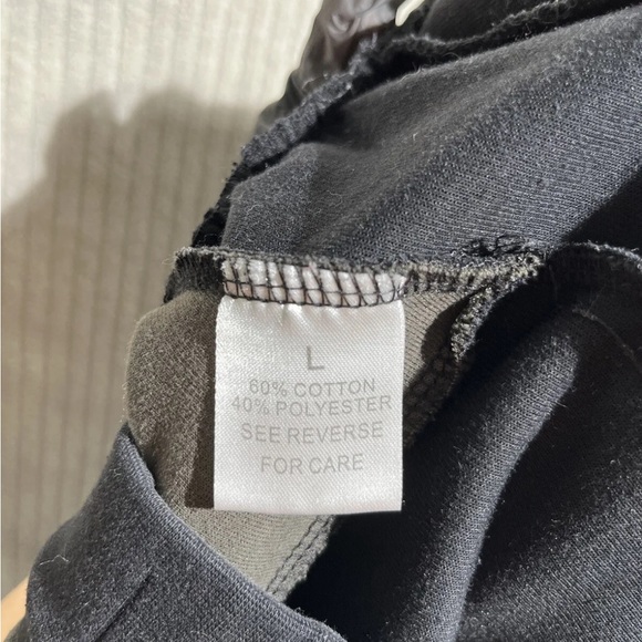 BASCOM PROJECTS Black SHORTS MENS SZ Large COTTON POLYESTER Solid - Picture 8 of 8